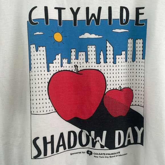 NYC City Wide Shadow Day Vintage Tee Shirt Size XL - Picture 1 of 6